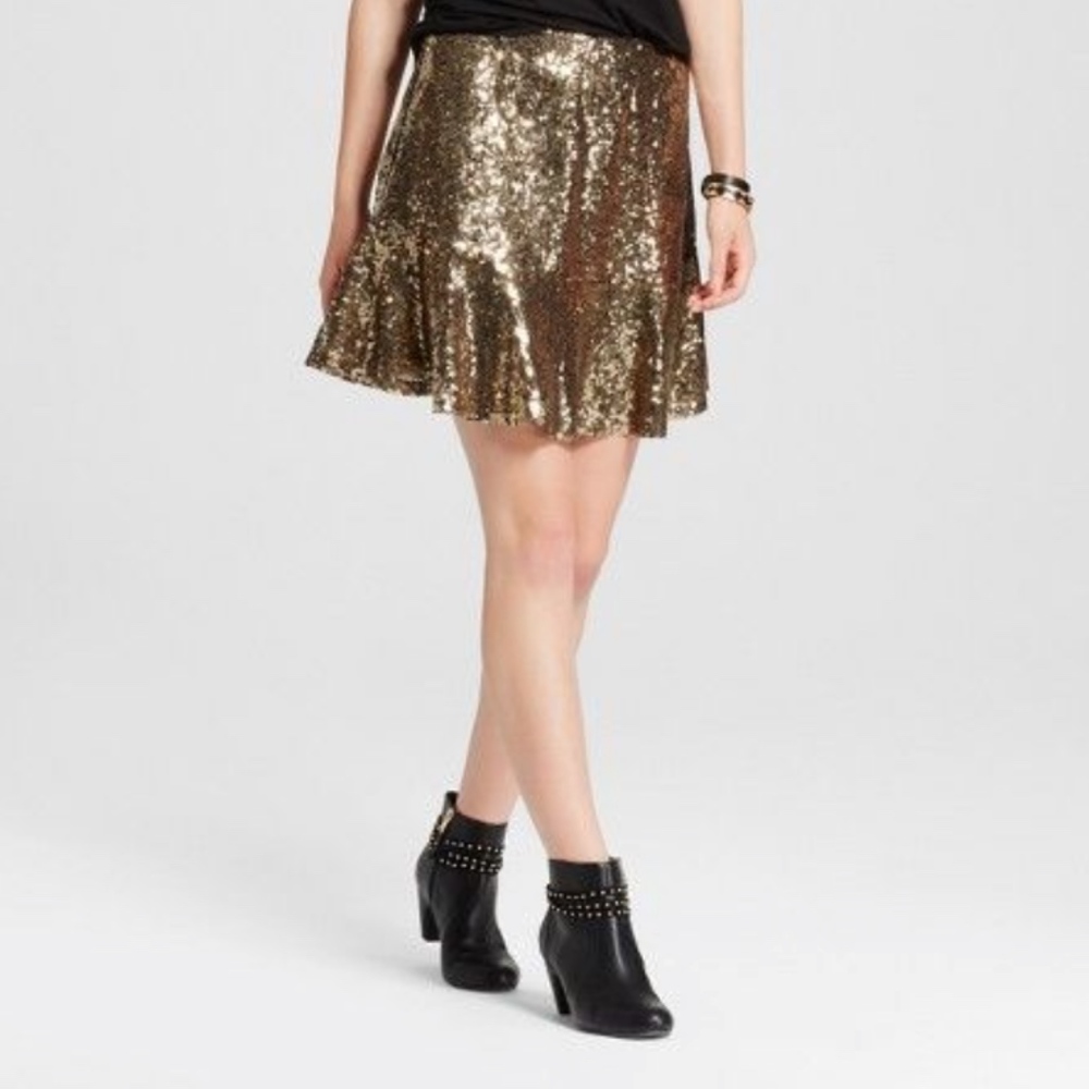 Xhilaration Women's Sequin Skirt